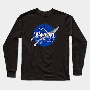 Two Tailed Tom - Space Tomcat - Grey Long Sleeve T-Shirt